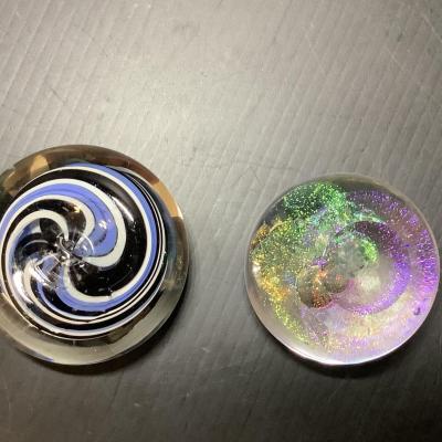 Lot 1121. Beautiful Hand Blown Glass Paperweights
