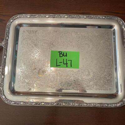 Lg Silver Platter