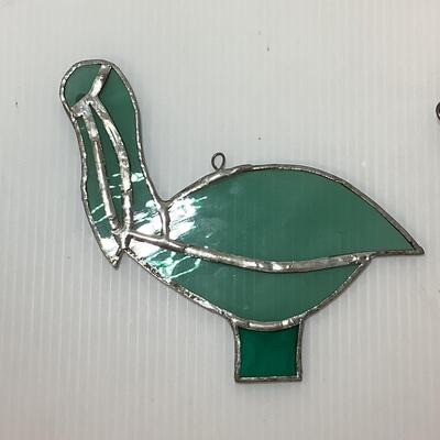 Lot 1124 Lot of Stained Glass Fish, Hummingbird, Pelican