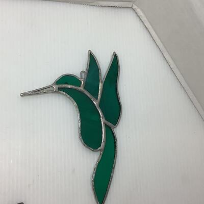 Lot 1124 Lot of Stained Glass Fish, Hummingbird, Pelican