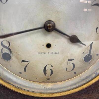 1135 Vintage Mahogany Seth Thomas Mantle Clock