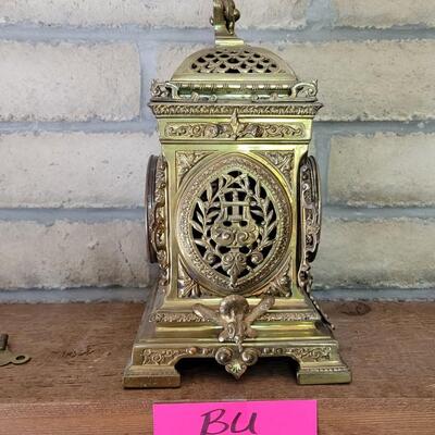 19th Century French Brass Cased Mantle Clock