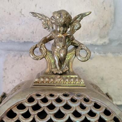 19th Century French Brass Cased Mantle Clock