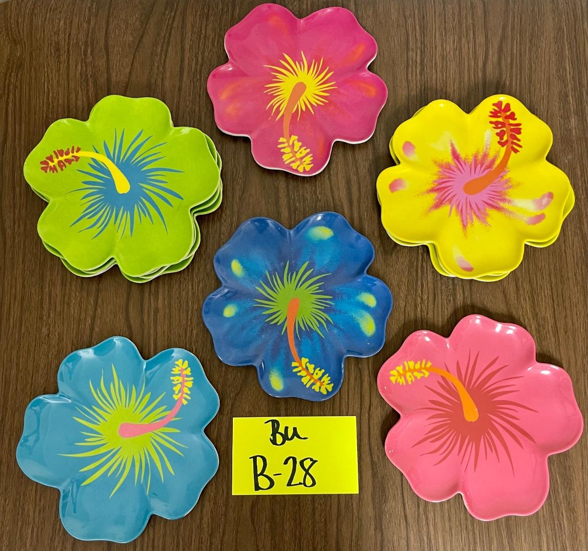 Flower Plastic Plates