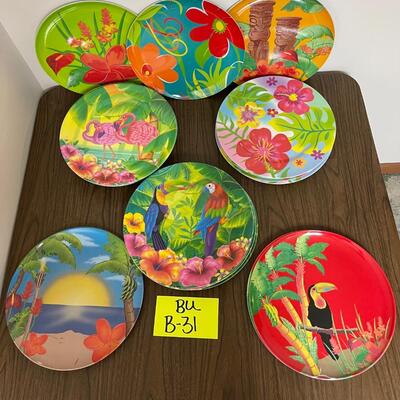 Plastic Hawaiian Plates
