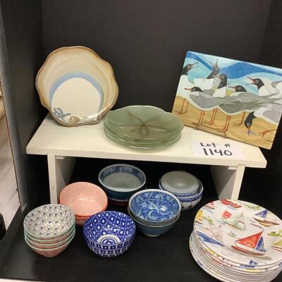 Lot 1140. Nautical Pottery and Melamine Plates