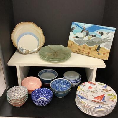 Lot 1140. Nautical Pottery and Melamine Plates