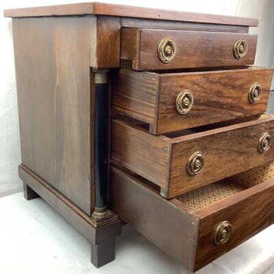 1031 Vintage Ethan Allen Four Drawer Stand