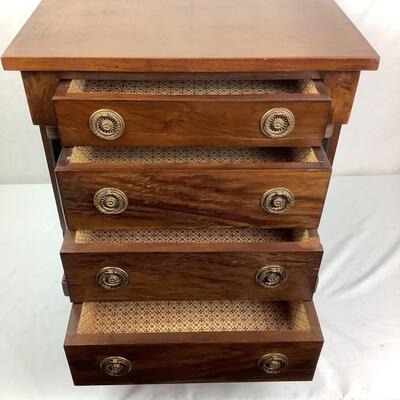 1031 Vintage Ethan Allen Four Drawer Stand