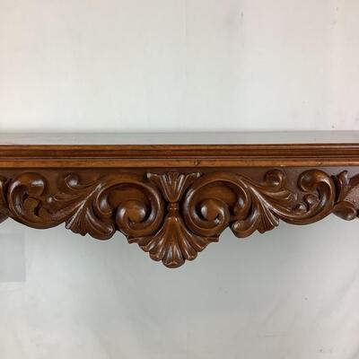 1033 French Style Wooden Console Table w/ Stretcher