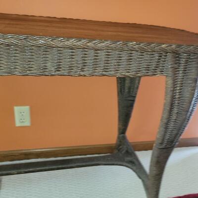 Wicker Sofa Table