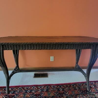 Wicker Sofa Table