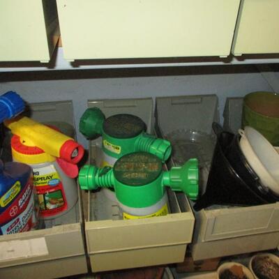 Bin organizers w/Various Items