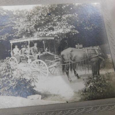 Fantastic Cabinet Photo Lot Boats Church Horse Carriage Children +++ Vintage Photography Pictures