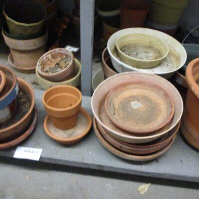 Various flower pots