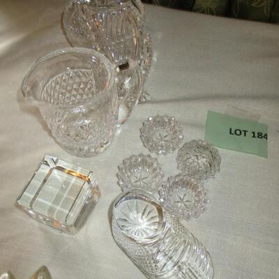 Waterford Crystal Baby Bootie/ Glass Stoppers