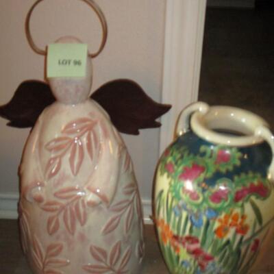 Vase & Angel Decor