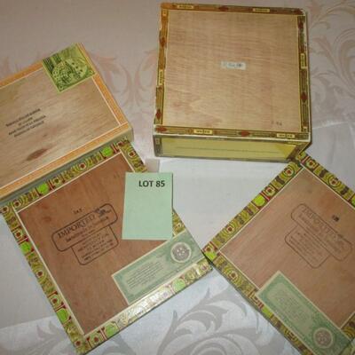 Cigar Boxes and Embroidery
