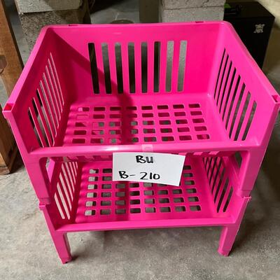 Pink storage crates