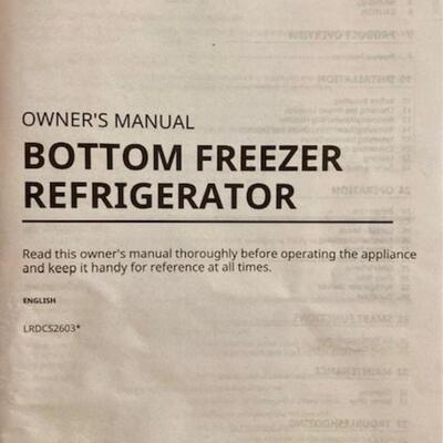 LG Bottom Freezer Refrigerator