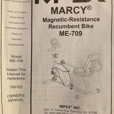 Impex Marcy Magnetic-Resistance Recumbent Bike