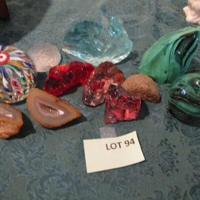 Glass & Collector Rocks