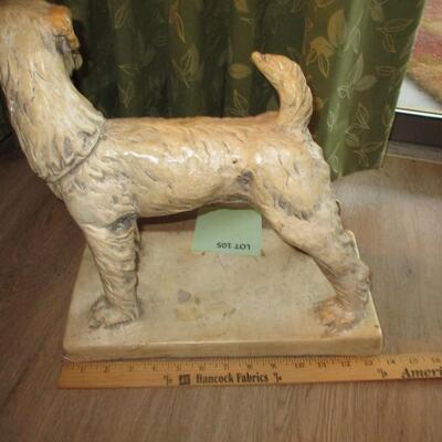 Ceramic Dog Statue