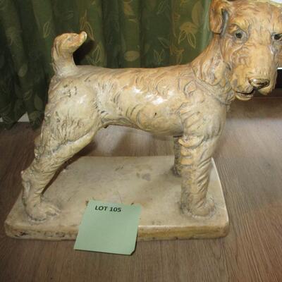 Ceramic Dog Statue