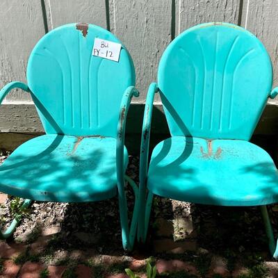 Metal Turquoise Chairs