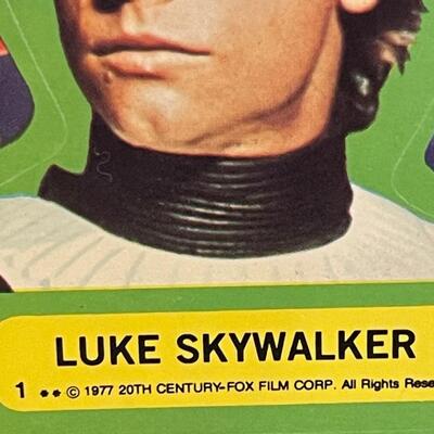 1977 Star Wars stickers Luke & Leia / crazy rare /
