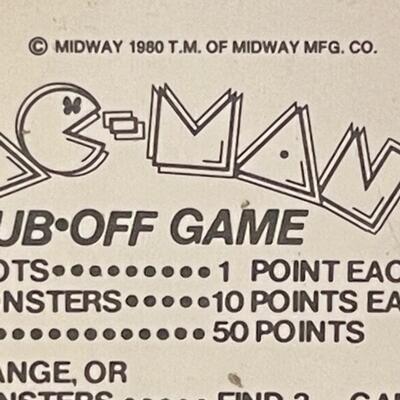 Pac-Man 1980 Midway Rub off cards / unused