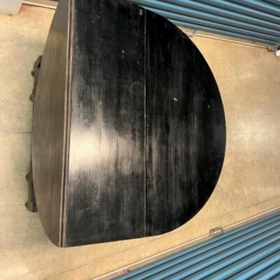 Black Drop leaf oval table