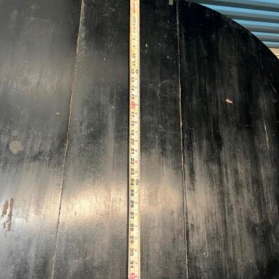 Black Drop leaf oval table