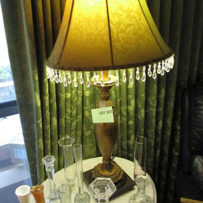 Lamp and Glassware