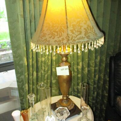 Lamp and Glassware