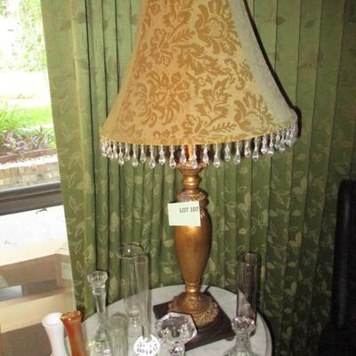 Lamp and Glassware