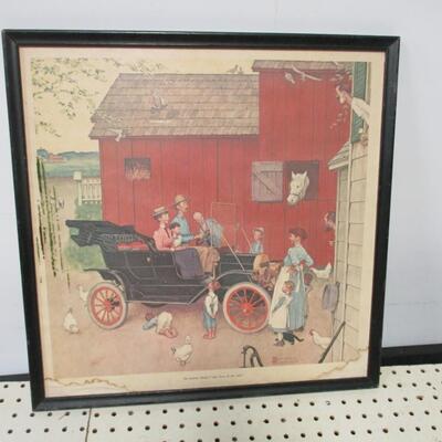 Norman Rockwell Print The Famous Model T 
