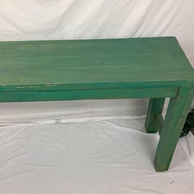 1038 Green Painted Console Table
