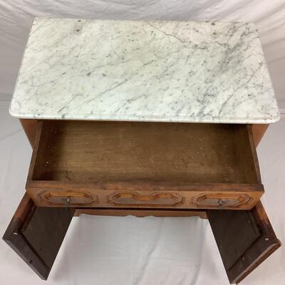 1040 Antique Victorian Marble Top Washstand