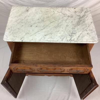 1040 Antique Victorian Marble Top Washstand