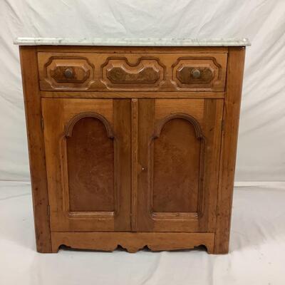 1040 Antique Victorian Marble Top Washstand
