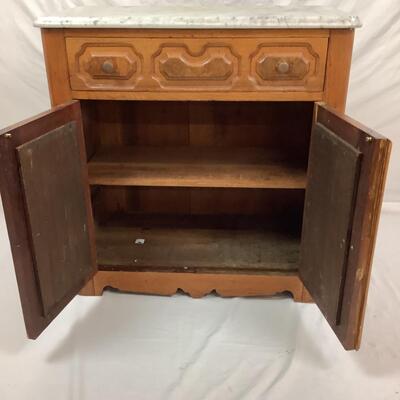 1040 Antique Victorian Marble Top Washstand