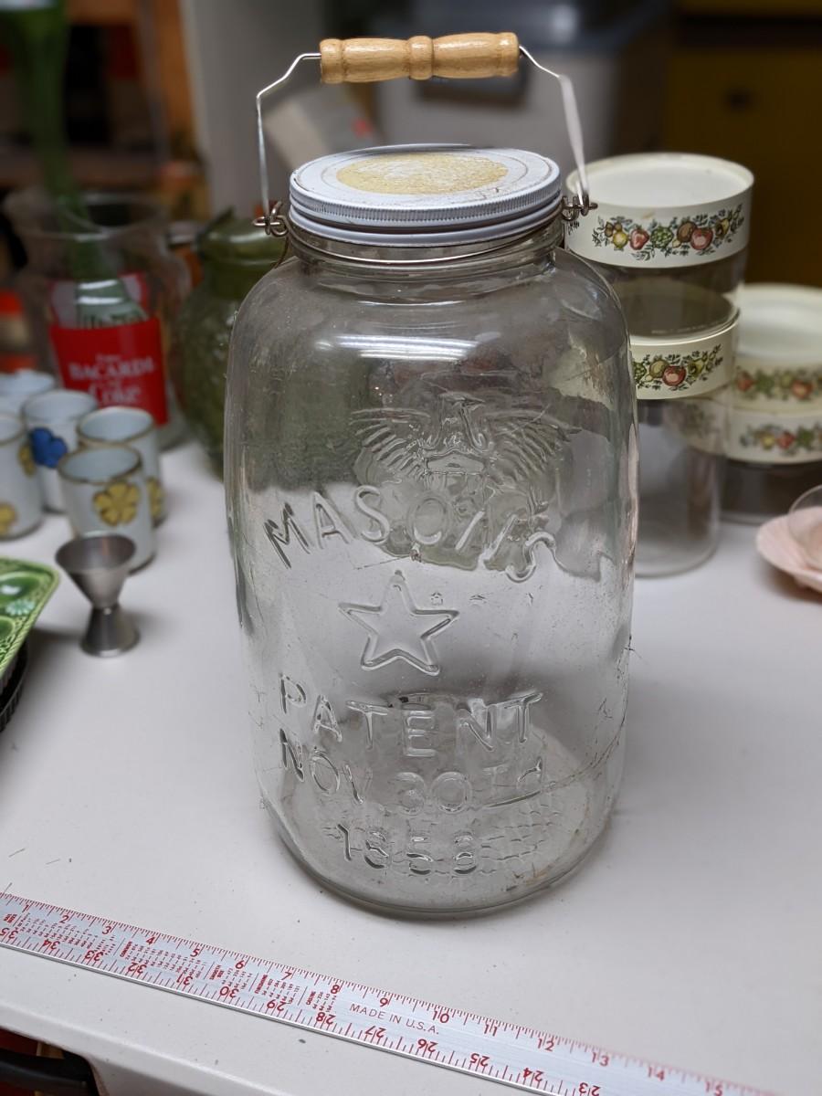 Vtg Gallon Mason Jar, Exc Condition | EstateSales.org