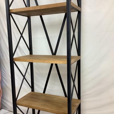 1042 Pier 1 Wood & Iron Weathered Metro Bookcase