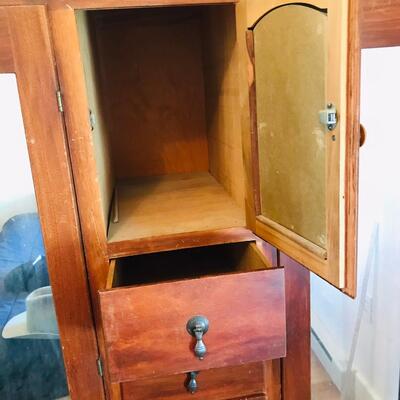 Antique Armoir w/ Hat Box