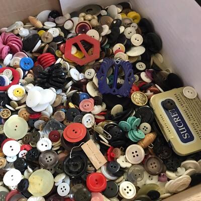 Large box of Buttons