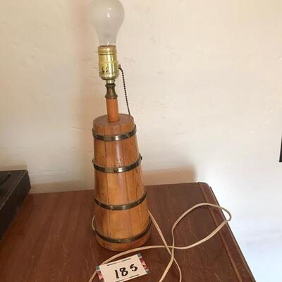 Wood Butterchurn Lamp