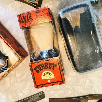 Lot of Vintage Shaving  Straight Razors