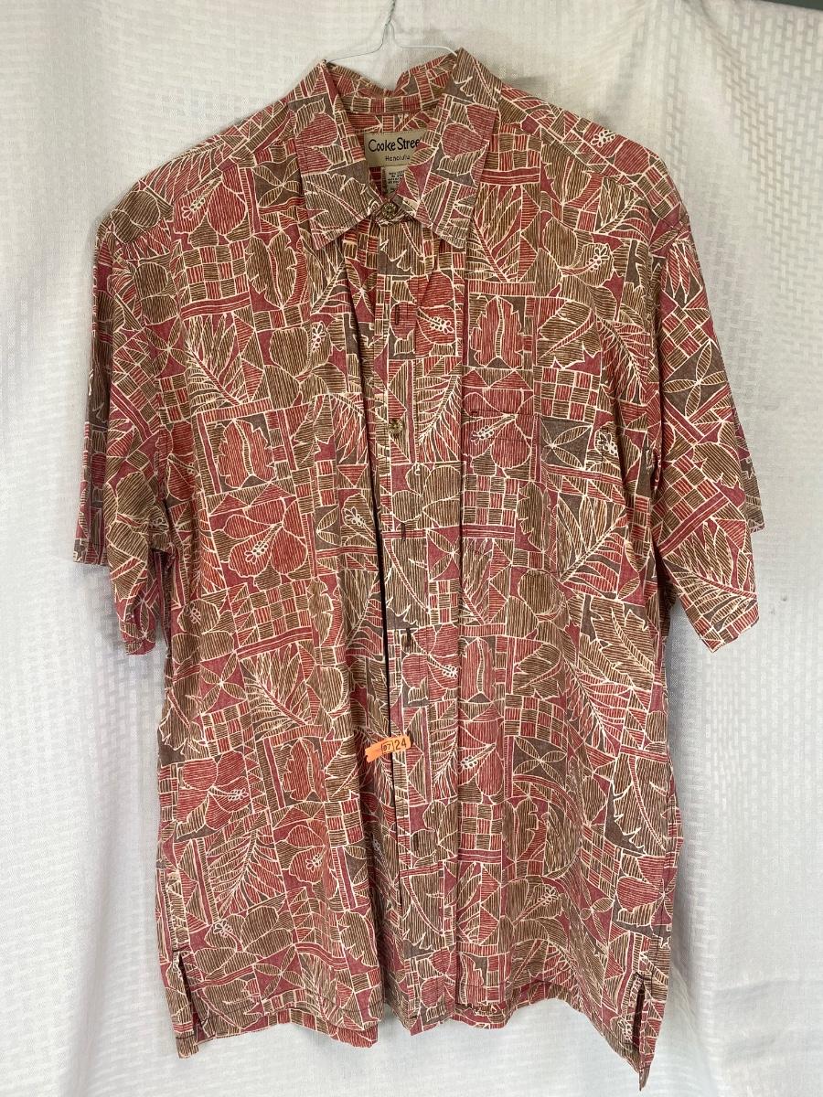 Men's Cooke Street Honolulu Hawaiian Button Front Shirt XXL ...