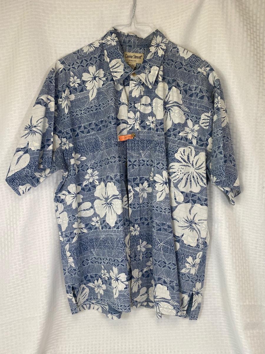 Men's Cooke Street Honolulu Hawaiian Button Front Shirt XXL ...